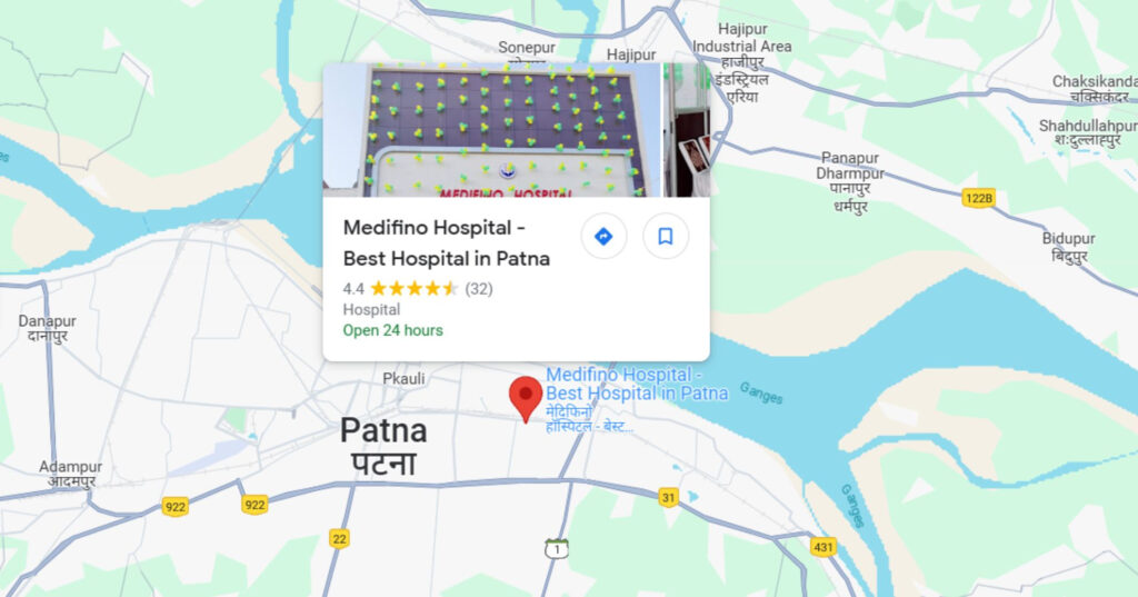 medifino hospital location in kankarbagh