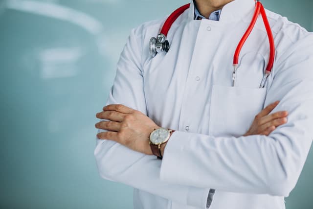 A-doctor-with-stethoscope A doctor with stethoscope